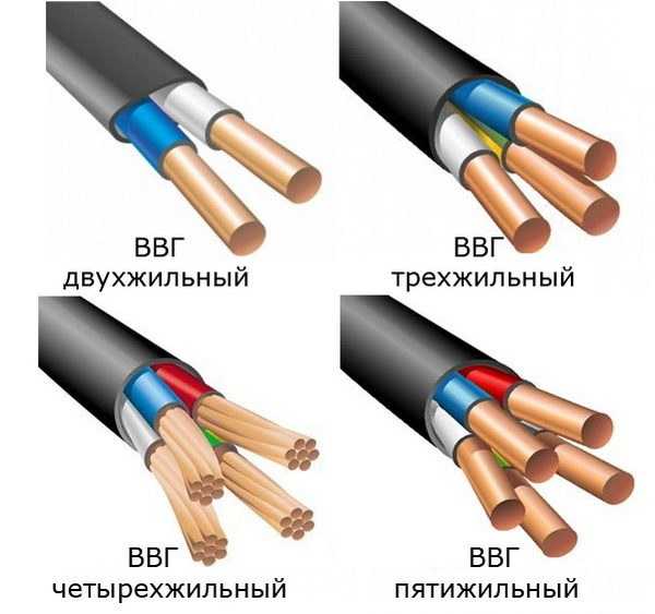 Кабель ВВГ_количество жил